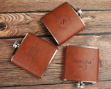 leather hipflask - Boston Leathers