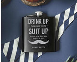 groomsmen flask ideas - Boston Leathers