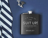 groomsmen flask ideas - Boston Leathers