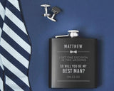 groomsmen flask ideas - Boston Leathers