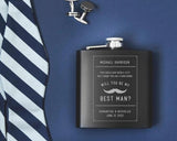 groomsmen flask ideas - Boston Leathers