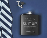 groomsmen flask ideas - Boston Leathers