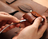 Leather Airpod case - Boston Leathers