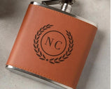 leather hipflask - Boston Leathers