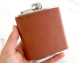 Leather Hip Flask - Boston Leathers 