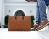 laptop bag leather - macbook case - Boston Leathers