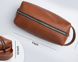 Leather Dopp Kit - Toiletry Kit - Boston Leathers