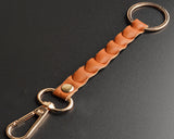 Leather Keychain - Braided keychain - Boston Leathers