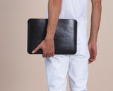 Leather Laptop Sleeve Black