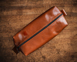 Leather Dopp Kit - toiletry Kit - Boston Leathers