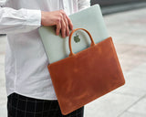 Leather Laptop Bag with Handle - Macbook Air Case -  Boston Leathers