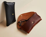 eyeglass case leather